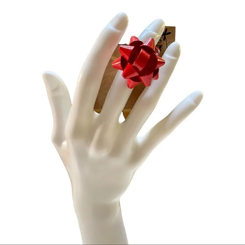Francescas Red Bow Silver Toned Adjustable Ring! 😍 - Picture 5 of 5